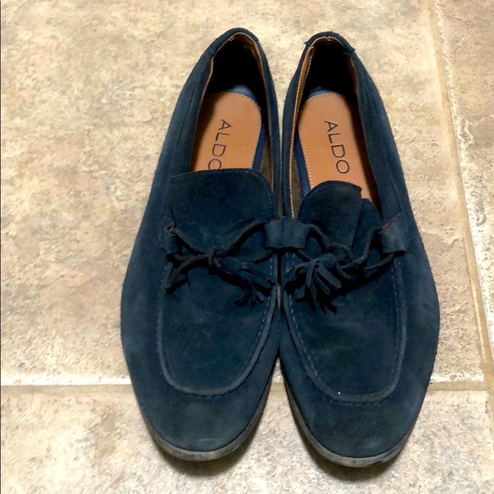 Blue Leather loafers